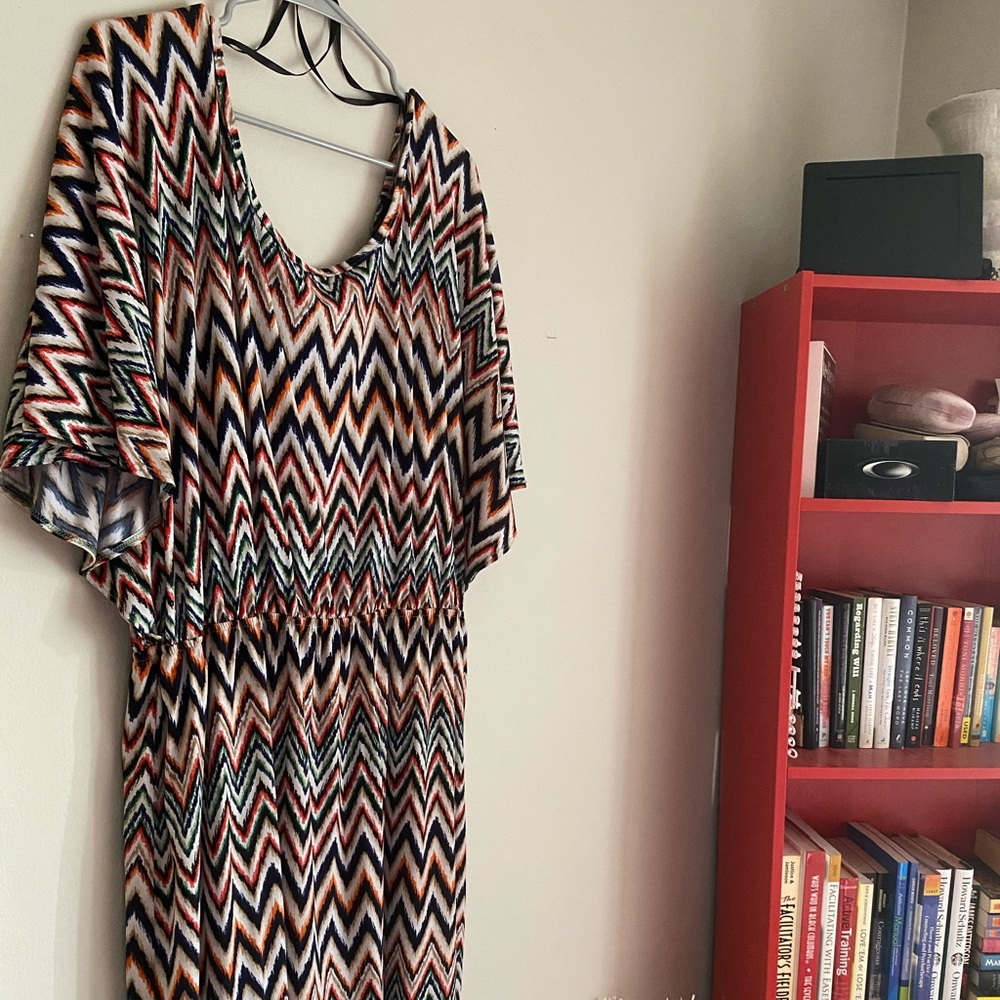 Ashley Stewart Flared Sleeve Dress